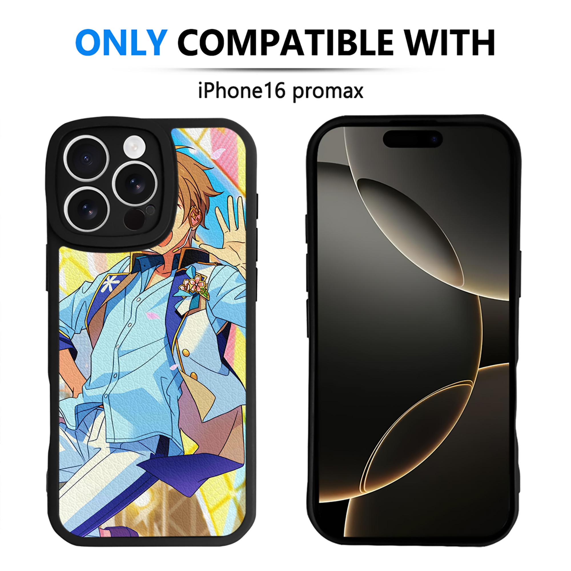（画像用） あんさんぶるスターズ! Ensemble Stars 【iPhone 16シリーズ対応】シリコンスマホケース（レザー調） 材質：シリコン